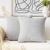 Home Brilliant Grey Cushion Covers 60cm x 60cm, Solid Silver