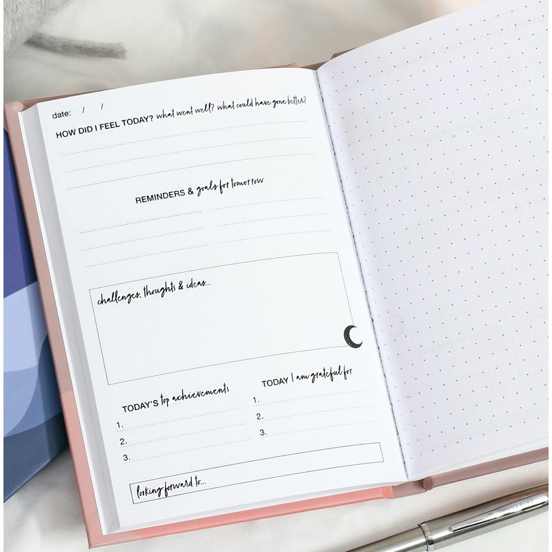 Mini Bedtime Journal Guided Everyday Journal with Writing Prompts Self