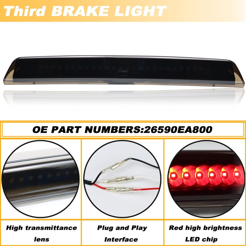 KEEGTBOX High Mount Stop Lamp LED Third Brake Light Compatible