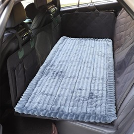Backseat Dog Bed Mat for Car Seat Cover, Dog Bed for Car, Fit for Backseat Extenders, Car Seat Protector,Nonslip Soft Durable for Cars, SUVs, Sedans（59" x 23.6"）