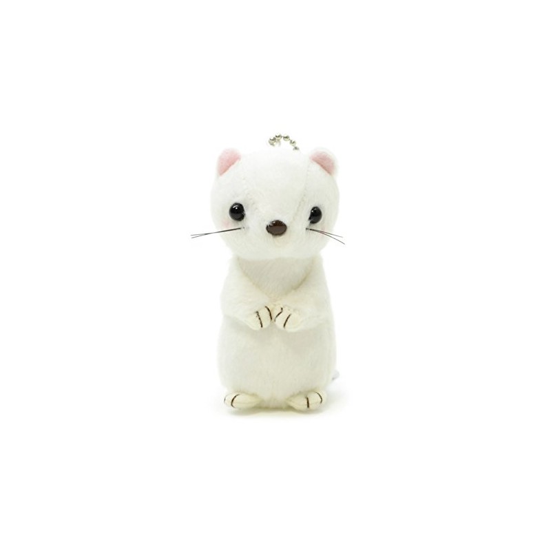 Aqua Stuffed Animals Nature Keychain Short-tailed Weasel 12 00050140 