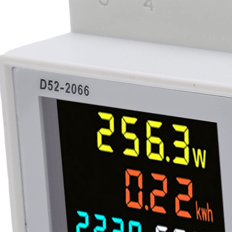 Single Phase Energy Meter Tester Rail Electricity Usage Monitor AC