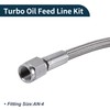 TUCKBOLD AN4 Turbo Oil Feed Line Kit 22" Pressure Remote