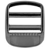 2pcs 25mm Width Metal Bridge Buckle in Grey/Black for Webbing