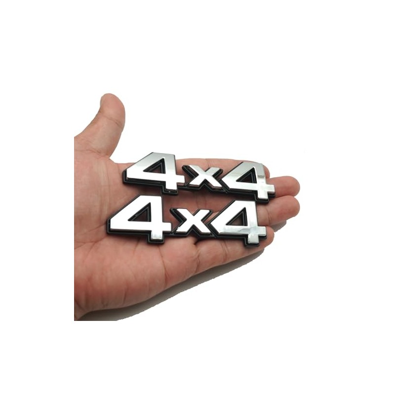 2Pc 4X4 Decal Fender Tailgate Emblem Badge 3D Nameplate Trunk