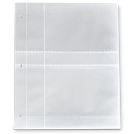 Recipe Card Protector Pages, 15 4" x 6" Clear Plastic Protectors Pages w/ 3 Punched Holes for Recipe Binder, Recipe Sleeves for 3-Ring Binders by Meadowsweet Kitchens