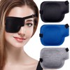 PAGOW 3Pcs 3D Eye Patches for Adults, Adjustable Eyepatch for