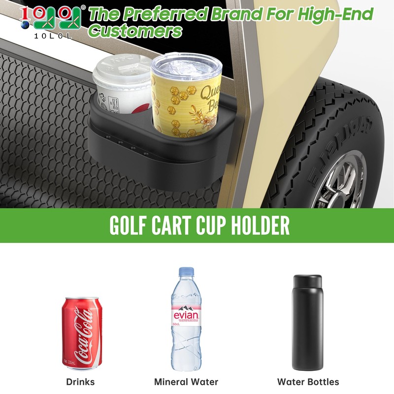 10L0L Club Car Cup Holder Kit Dual for Club Car