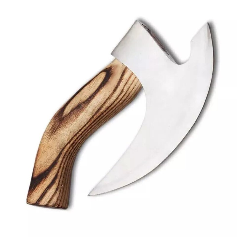 Viking Pizza Axe with Sheath, Viking Butcher Axe, Viking Pizza