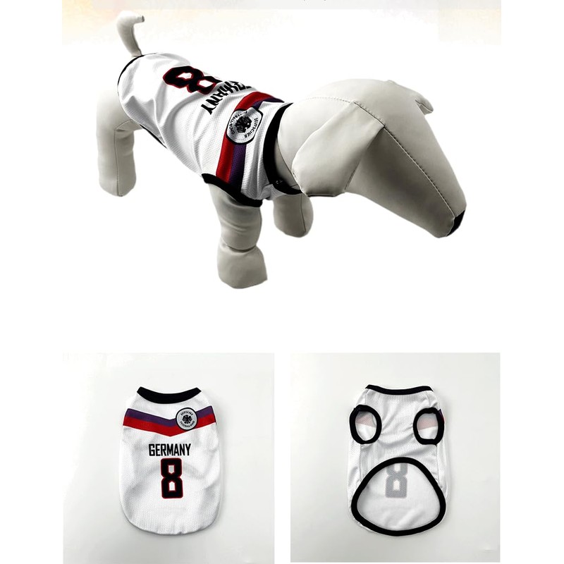 RIOSTUDIO Dog Clothes, Spring, Summer, Tank Top, Cool Soccer Uniform,
