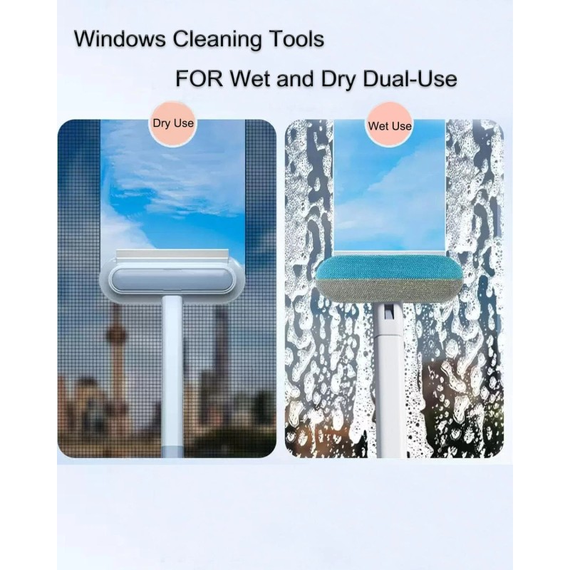 Shower Cleaning Brush 4 in 1 Shower Scrubber Tile Tub