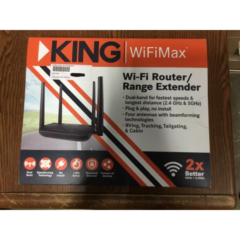 King WiFiMax Wi-Fi Router/Range Extender KWM1000 (ST)