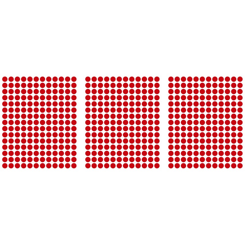 540 Glue Dots 12 mm Red PVC Film, Weatherproof, CODING