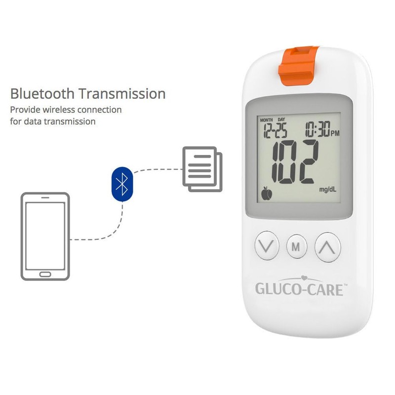 GLUCO-CARE Monitoring Kit (meter, 10 lancets, 1 lancing device, case,