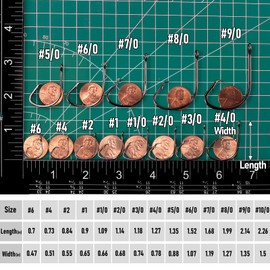 Dr.Fish 100 Pack Circle Hooks Black Nickel Offset Wide Gap Surf Fishing Saltwater Live Bait Hooks High Carbon Steel Hooks for Bass Tuna Mackerel Striper Flounder Freshwater #10/0