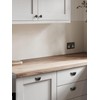 JIASENBAO 5 Pack Black Cabinet Pulls 3" Hole Center Cup