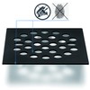 RRAJJ Square Improve 4-1/4 Inch(108mm*108mm) Screw-in Shower Floor Drain Grate