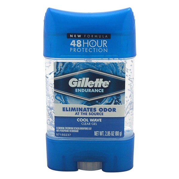 Gillette Clear Gel Cool Wave Anti-Perspirant/Deodorant 3 Oz (Pack of 2) (packaging may vary)