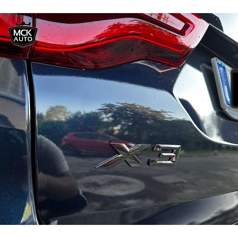 MCK Auto - X3 Black Glossy Rear Boot Logo Back