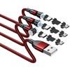 BITHAI 540 Rotating 3 Pack Magnetic Charging Cable 3 in