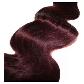 Remy Glamm Cortina De Cabello 100% Natural Humano Remy Glamm Rojiza 18