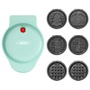 SUNVIVIPRO 6 in 1 Mini Waffle Maker: 4” Waffle Iron