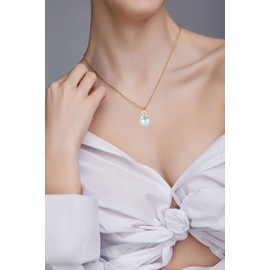 MŚ 1997 MENNICA ŚWIDNICKA Earrings 925 Silver with Necklace Women's Set – Gold-Plated 24 K – High-Quality Zircons – Jewellery Chain Women's Earrings Set with Necklace Ideal Gift Idea, Sterling Silver,