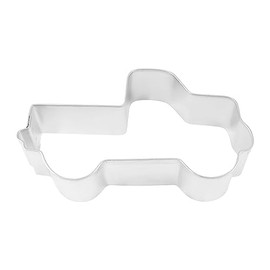 R&M Pickup Truck 4" Stainless Steel Cookie Cutter, 3.75", Silver