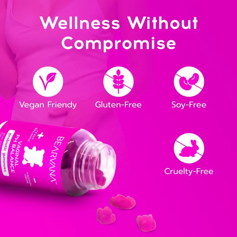 PH Balance Gummies for Women – Pineapple Flavored Probiotics Supplement