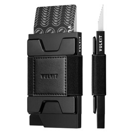 VULKIT Minimalist Pop Up Wallet Slim Credit Card Holder Case RFID Blocking with Expandable Backplate, Holds Cards and Cash