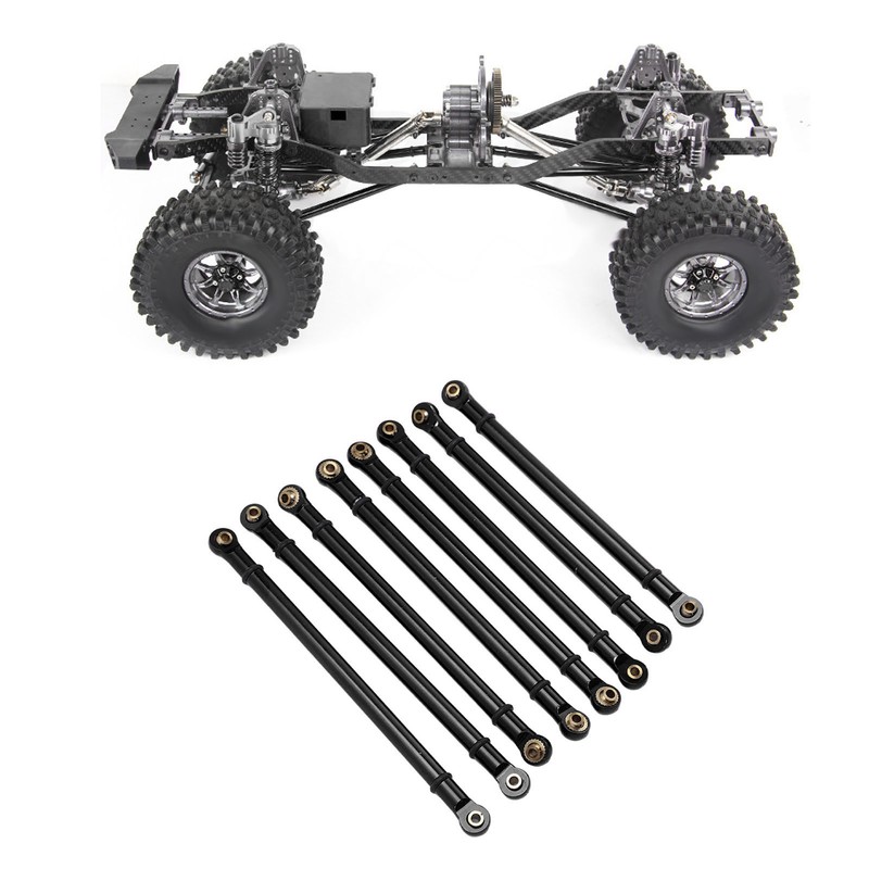 8pcs M3 Aluminum Alloy Link Rod Linkage Set for Axial