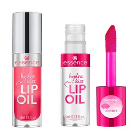 essence - Pack 2 Aceites Labiales Hydra Kiss Pink Champagne + Cranberry Is Back (4 ml c/u), Hidratación, Brillo y Toque de Color