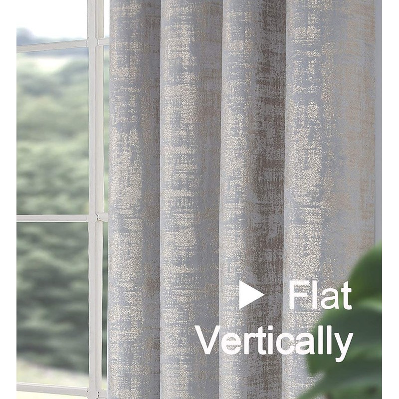always4u Soft Velvet Curtains 108 Inch Length Luxury Bedroom Curtains