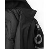 Niepce Inc Japanese Streetwear Men’s Winter Parka Jacket (Black-parka433, Small)
