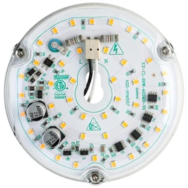 HAOLEDI 4'' 20W LED Ceiling Fan Light Retrofit Kit, Ceiling Light Replacement, LED Flush Mount Ceiling Light, Warm White 3000K 2400LM, 120V, ETL Listed CRI90 (Warm White 3000K)