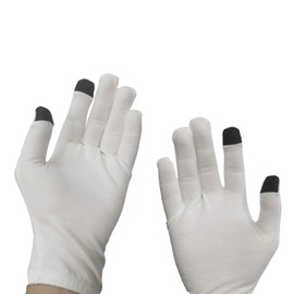 Edenswear Tencel Moisturising Gloves for Adults with Zinc and Eczema - Extra Large, Black
