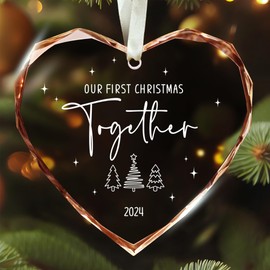 Our First Christmas Together Ornament 2024 - Wedding Gifts - Wedding Gifts for Couples 2024 - Wedding Gifts for Couple - Future Mr and Mrs Gifts, Married Couple Gifts - 1st Together Christmas Ornament