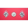 Unbranded 9 pcs ANT SILVERTONE Christmas POINSETTIA SETS Charms Pendants