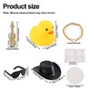 BOXOB Cool Duck Car Dashboard Decoration, Yellow Ducks with Sunglasses