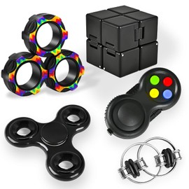 5 piezas de juguetes para inquietos para adultos, juguetes imprescindibles para el aula, paquete sensorial para autismo, cubo de juguetes para inquietos, tesoro especial, herramienta de premio, alivio