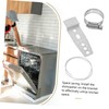 WOONEKY 5001dd4001a Dishwasher Mounting Brackets Stainless Steel Dishwasher Countertop Bracket