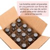 U Chef Juego de 12 Botellas de Vidrio Transparente Pequeñas