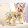 Kosiyi XS Dog Pajamas for Small Dogs Male Female, Yellow