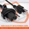 89143 Power Cord Replacement Compatible with Robot Coupe MP Series,