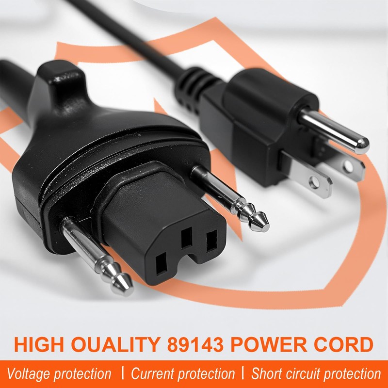 89143 Power Cord Replacement Compatible with Robot Coupe MP Series,
