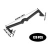 AccEncyc Black Peg Locks Plastic Pegboard Hook Locks Pegboard Display