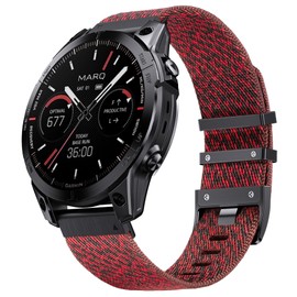 Watch Strap for Garmin Fenix 6 Pro/6/7 Pro/7/5 Plus/5, Quickfit 22mm Nylon Strap for Epix(47mm), Forerunner 965/955/945/935/745, for Instinct/Instinct 2, Approach S60/S62