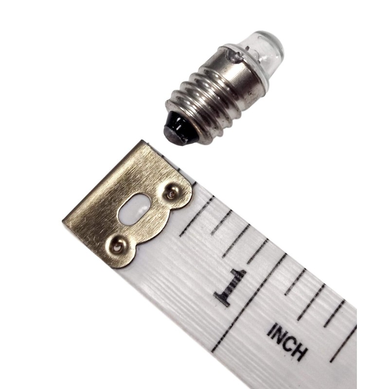 Pack of 10 E10 Miniature Screw Base Light Bulbs, 1.5V