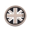 iJDMTOY Black/Grey 73mm Union Jack UK Flag Style Silicone Insert