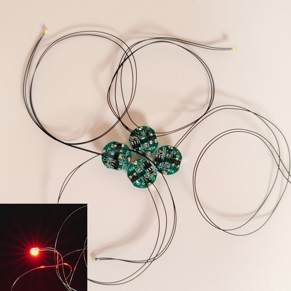 Lezalic LED Decorative Magnetic Switch with Lead Wire, Set of
